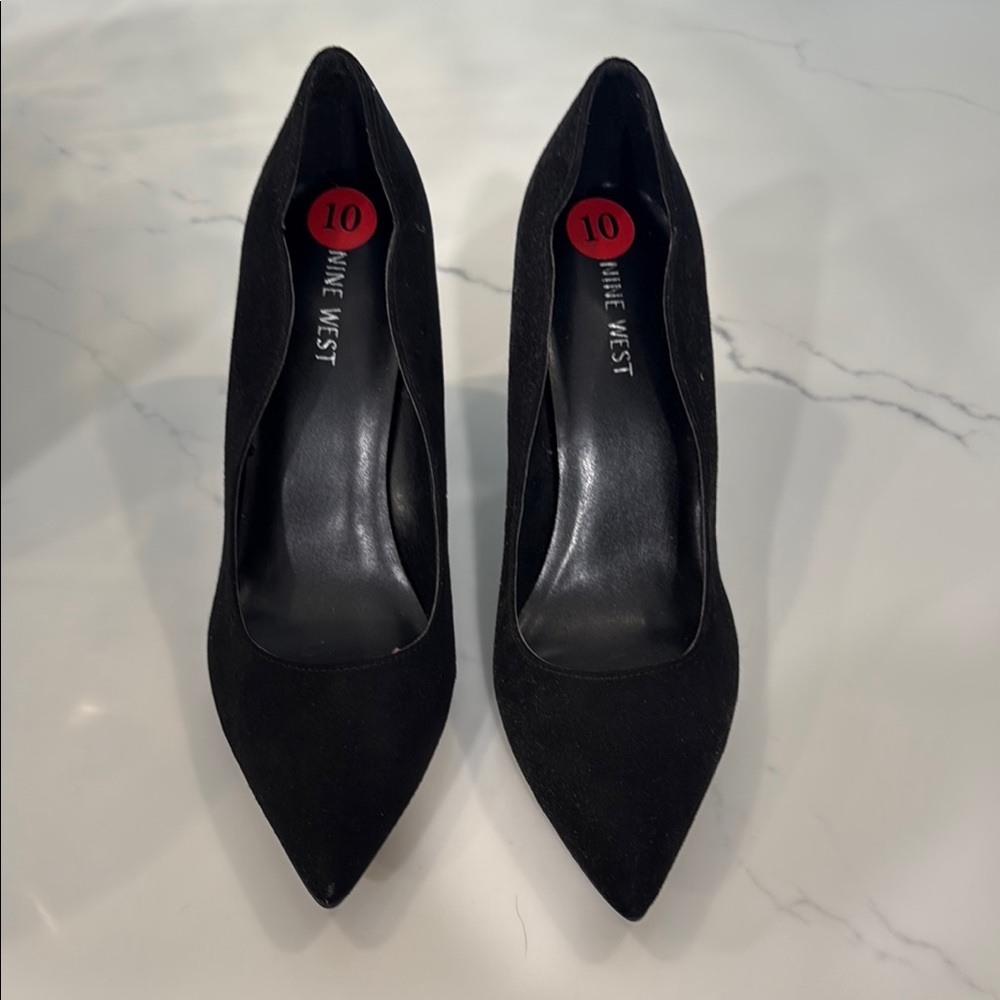 Nine West Black Classic Pointed-Toe Heels